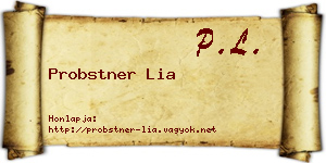 Probstner Lia névjegykártya